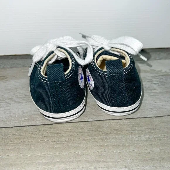 Baby Chuck Taylor All Star Cribster Canvas Black/White Size 3 - Picture 3 of 7